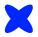 Blue X